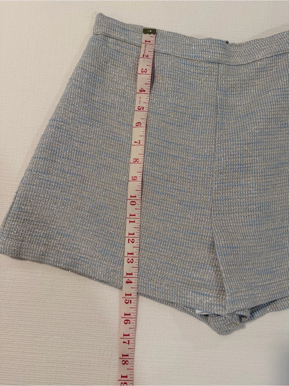 Lavender Brown Silver-Blue Textured Lined Women’s Shorts Size M NWOT - Picture 5 of 8